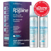 Women’s Rogaine 5% Minoxidil Foam – Hair Regrowth Treatment (4-Month Supply)